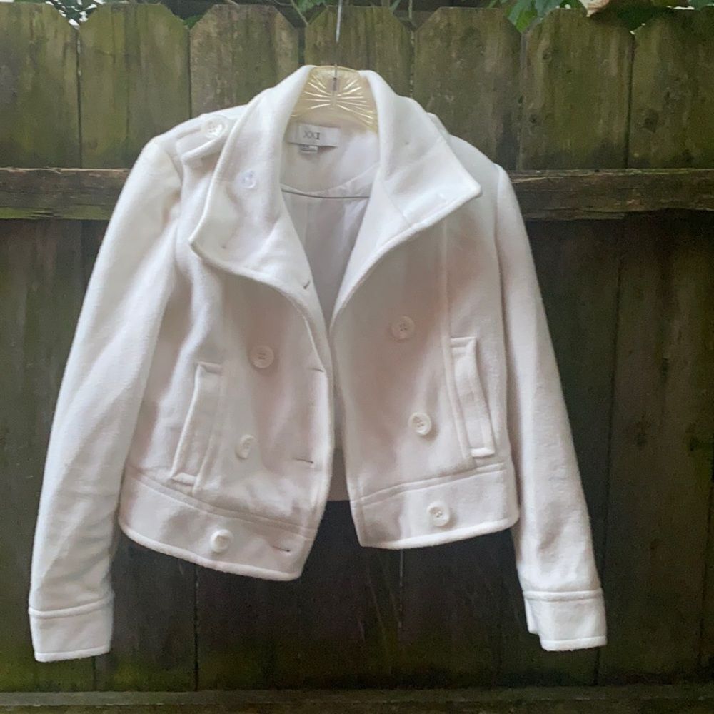 Forever 21 white jacket sz. M
